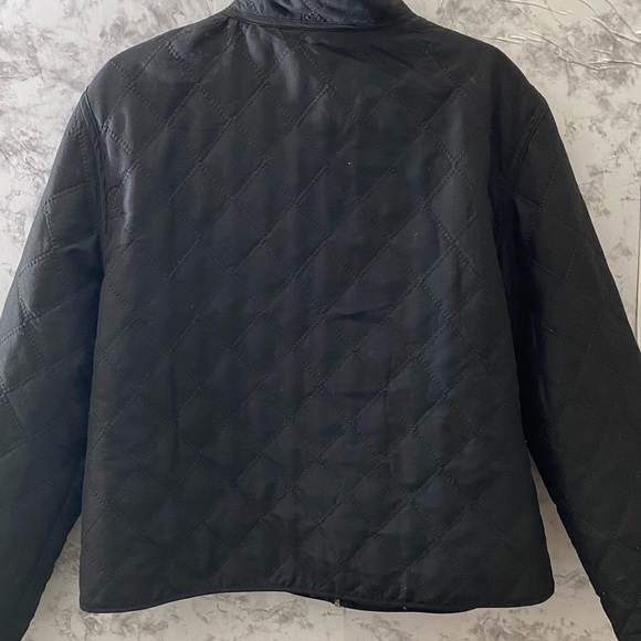 Large Black Jane Ashley Lightweight Quilted Puffer Jacket - Picture 2 of 9